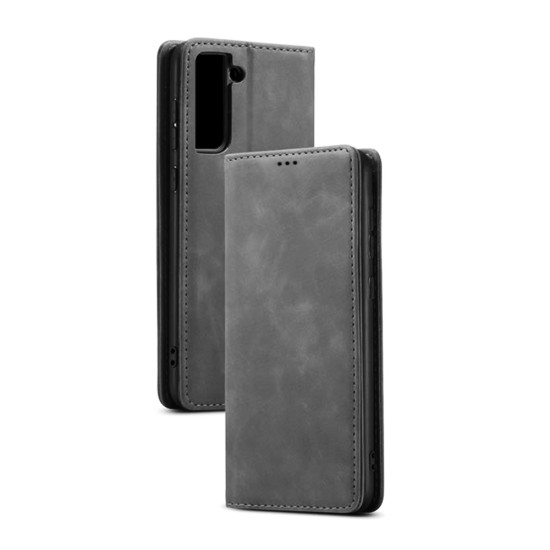 Leather Flip Cover with Internal Pocket For Samsung Galaxy S20+/S20 Plus Black